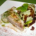 Merluza con crema de puerros