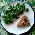 TARTA SALADA DE PERAS, QUESO ROQUEFORT Y NUECES