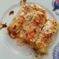 CANELONES DE GAMBAS Y CHAMPIS