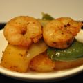 Gambas a la piña con ron