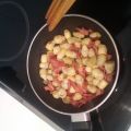 Alcachofas salteadas con jamón