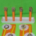 Cucharas dulces y chupitos de vainilla.