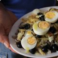 salada de feijão frade com bacalhau
