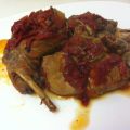 Conejo con caracoles y piquillos