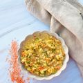 Lentejas rojas con verduras