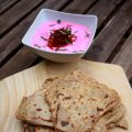 Paratha con raita de remolacha