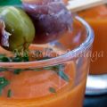Porra de pimientos asados