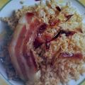 arroz con panceta y jamon