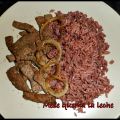 Ternera Salteada con Arroz al Vino