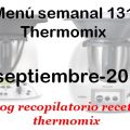 Menú semanal 131  con thermomix