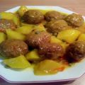 ALBÓNDIGAS CON PATATAS EN SALSA