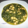 Espinacas con garbanzos en Thermomix