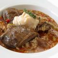 Arroz meloso con carrilleras de cerdo ibérico