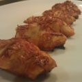 Mini croissants rellenos de sobrasada y miel
