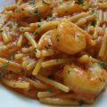 FIDEOS CON GAMBAS