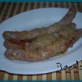 Salchichas al vino blanco