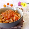 Espaguettis con pisto