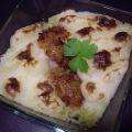 Bacalao gratinado con puré de patatas