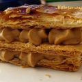 Milhojas con crema de café