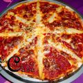 Pizza de pimientos y espárragos