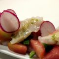 ensalada de bacalao y rábanos