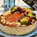  Tarta saludable de vainilla y chocolate, con[...]