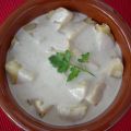 Patatas asadas con queso azul (La Peral)