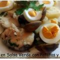 Merluza en Salsa Verde con Patatas y  Almejas.