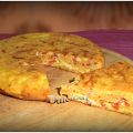 TORTILLA DE CHORIZO Y CINTAS DE PATATA