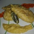 Filetes de pollo en salsa de almendras