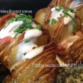 Patatitas asadas con bechamel y bacon
