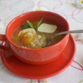 Sopa de Arroz y Calabaza con Queso