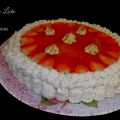 Tarta de Arroz con Leche y Mousse de Fresas