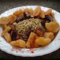 Pulpo con cachelos y gulas