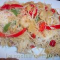 Fideos Chinos con Gambas