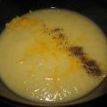 Crema de calabacín y chirivía al curry