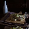 Focaccia con calabacín y cebolla roja
