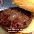 Hamburguesa de buey con cebolla caramelizada y[...]