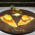 Pizza de Lomos de Mojarras con Alio-li Gratinado