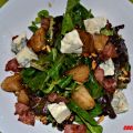 ENSALADA DE PERA, BERROS, BACON Y GORGONZOLA