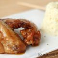 Alitas de pollo con salsa de soja, miel y limón