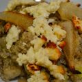 Quinua con pera y queso tostado