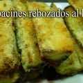 Calabacines rebozados al horno