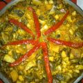 PAELLA DE VERDURAS Y BACALAO