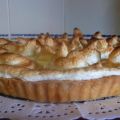 Tarta de Mandarina con merengue gratinado.