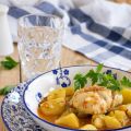 Cazuela de merluza y patatas