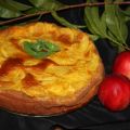 Postre: tarta de pavías o nectarinas