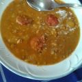 LENTEJAS CON ARROZ Y CHORIZO