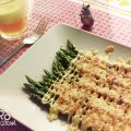 Espárragos trigueros gratinados