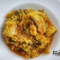 Arroz meloso de bacalao y coliflor